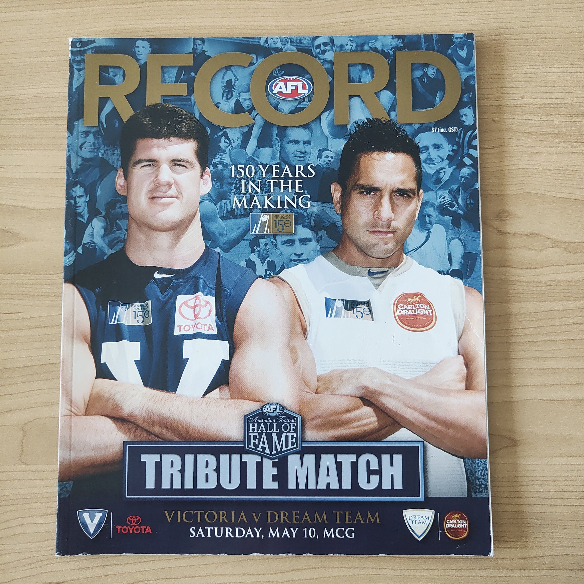 2008 May 10 Hall Of Fame Tribute Match Victoria v Dream Team Football Record