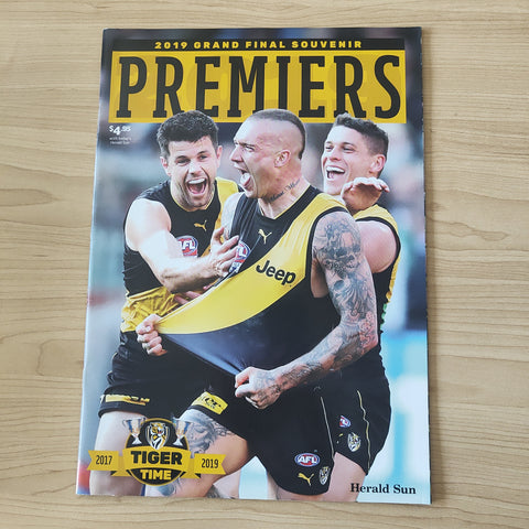 2019 Richmond Grand Final Premiers Souvenir Football Record