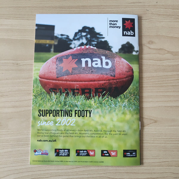 2018 May 25 - July 13 NAB AFL Women's Under 18 U18 Championships Football Record