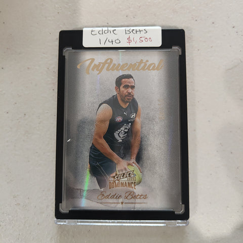 2020 AFL Select Dominance Influential Eddie Betts Carlton LOW NUMBER 01/40