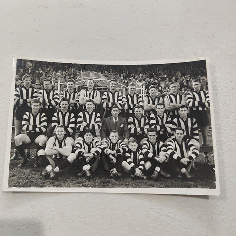 1954 Collingwood Football Club Genuine Photograph Postcard