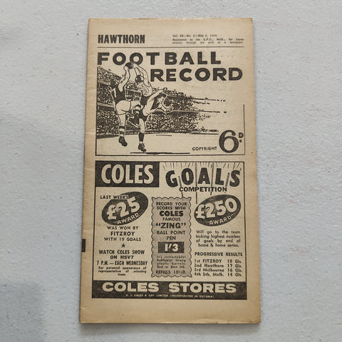 VFL 1959 May 2 Hawthorn v Geelong Football Record