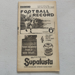 VFL 1961 May 20 Richmond v Geelong Football Record