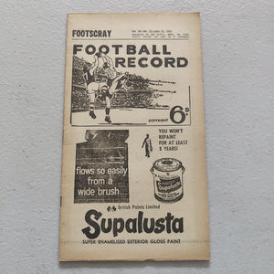 VFL 1961 June 12 Footscray v Hawthorn Football Record