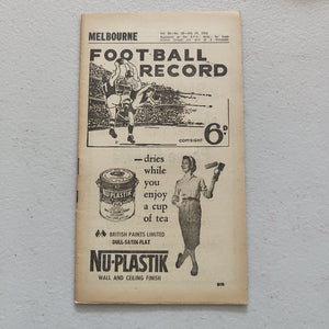 VFL 1961 July 29 Melbourne v Essendon Football Record