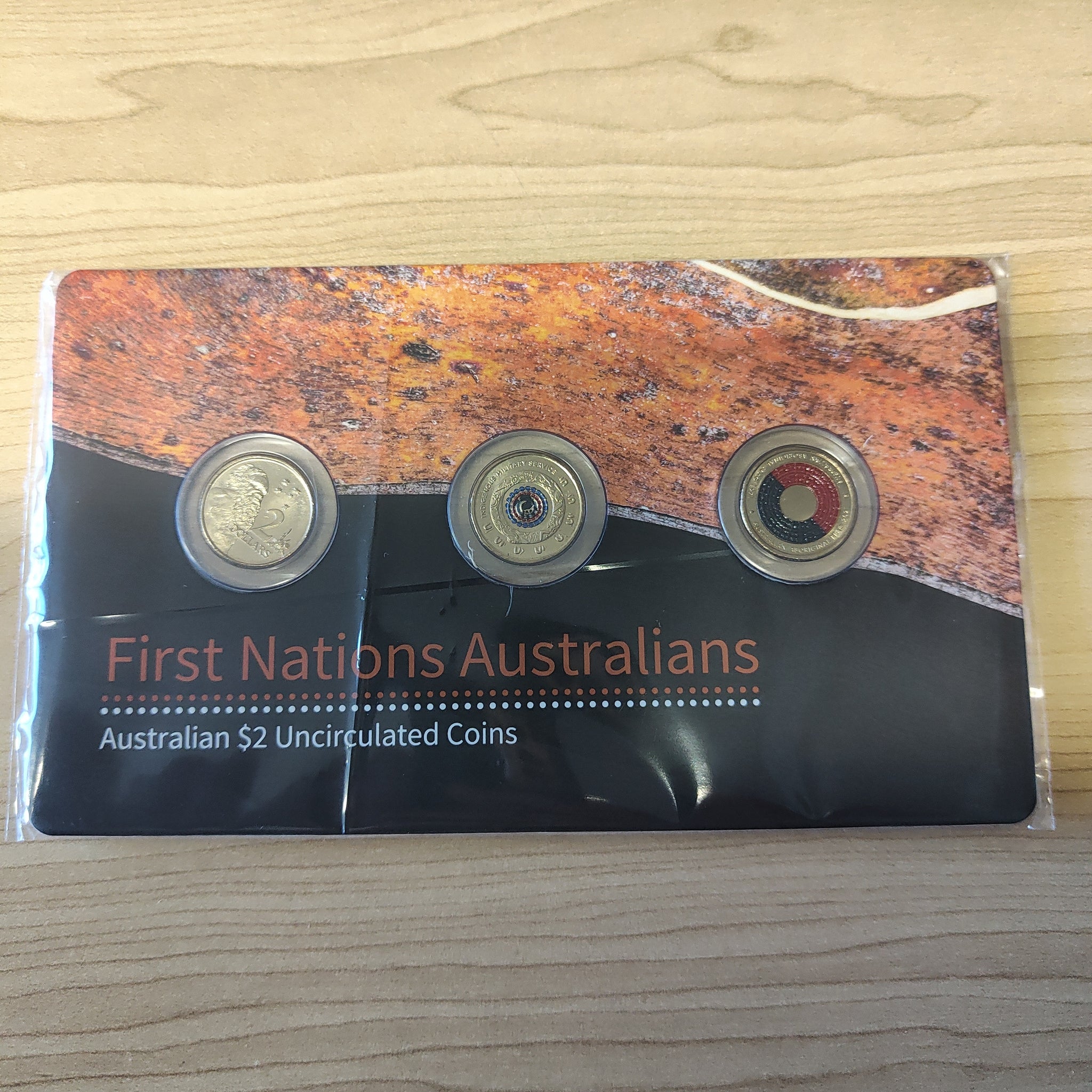 2021 Downies $2 First Nations Australians 3 Coloured Uncirculated Coin ...