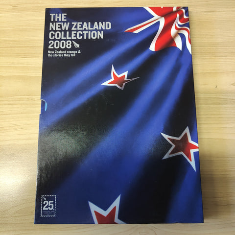 New Zealand 2008 Post Office Year Book containing all the different simplified stamps issued that year.