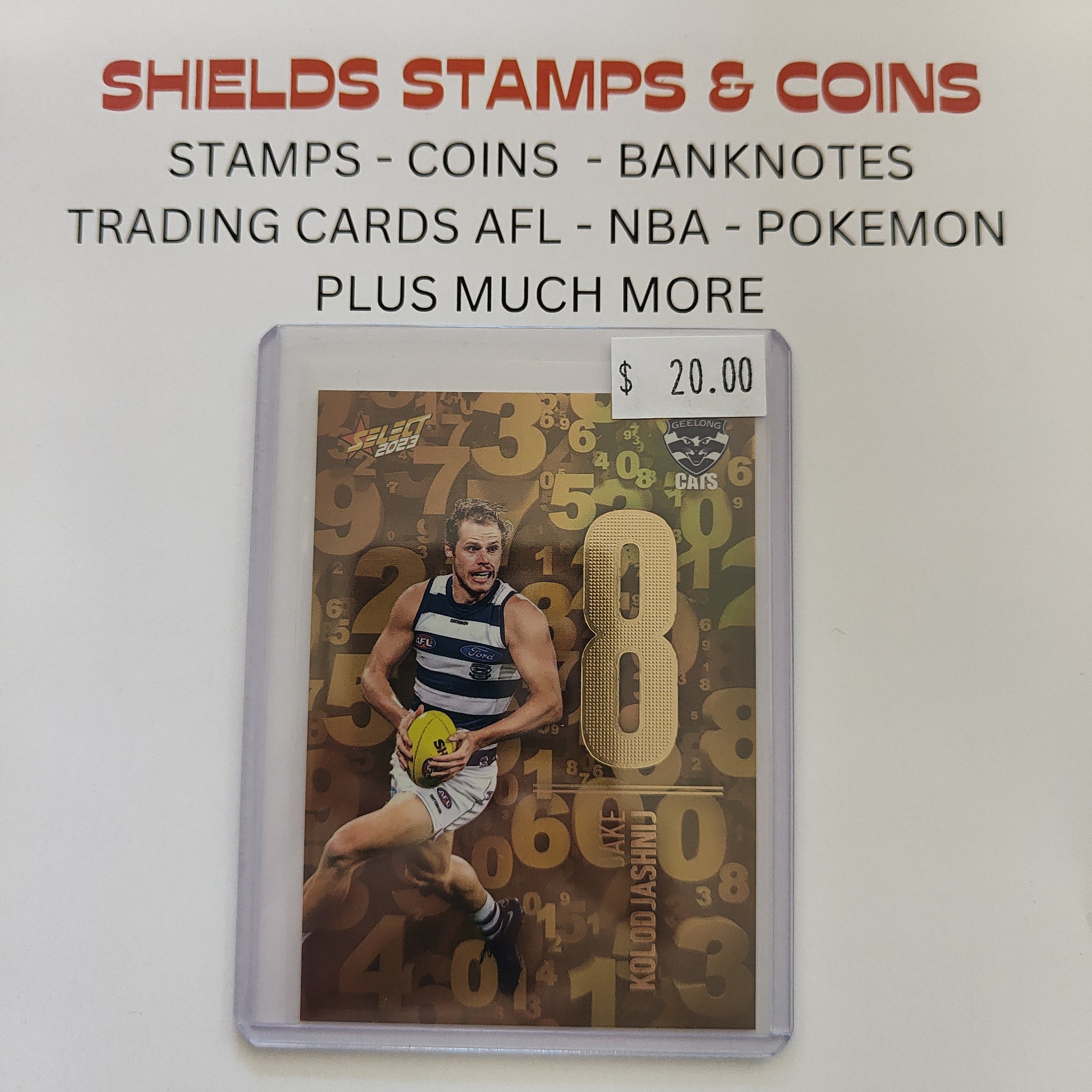 2023 Select Footy Stars Numbers Jake Kolodjashnij Geelong 205/255