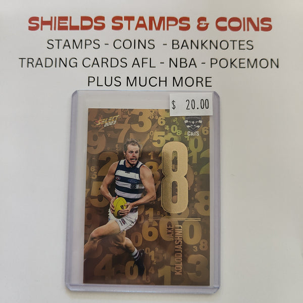 2023 Select Footy Stars Numbers Jake Kolodjashnij Geelong 205/255