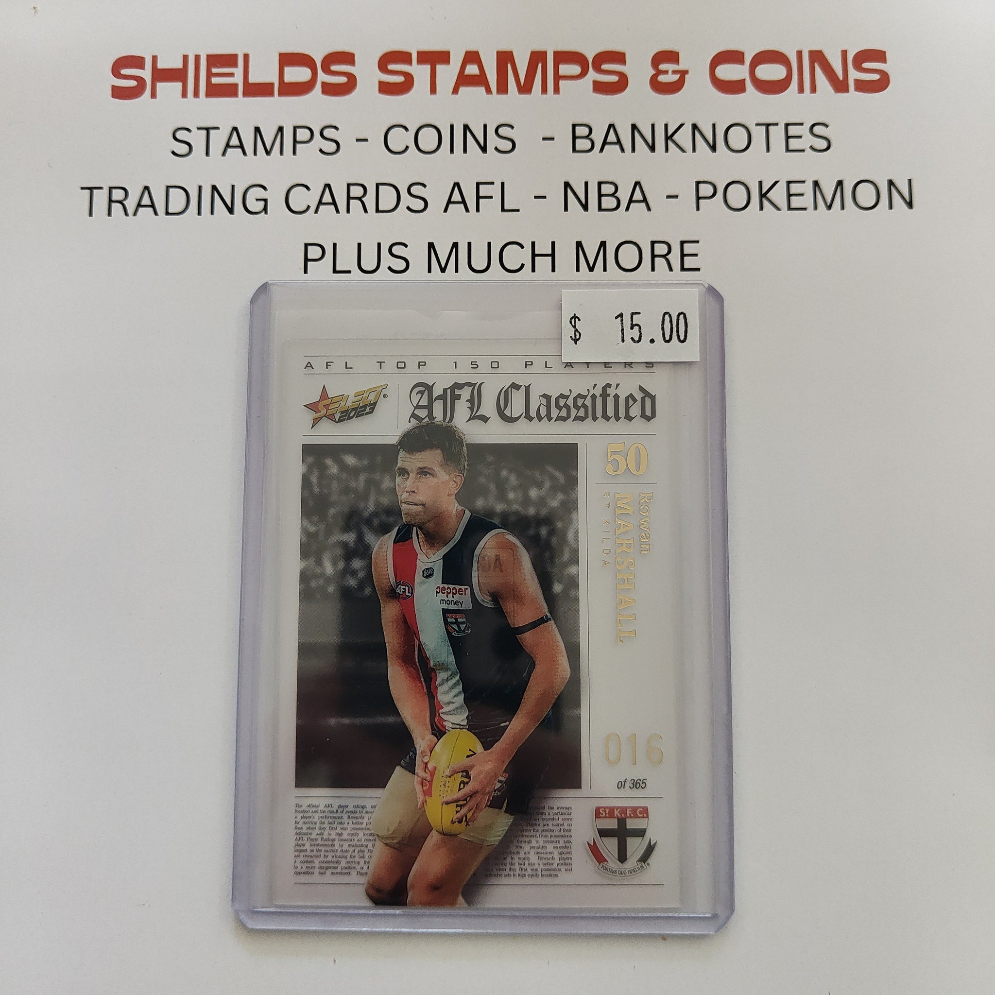 2023 Select Footy Stars AFL Classified Rowan Marshall St Kilda 016/365