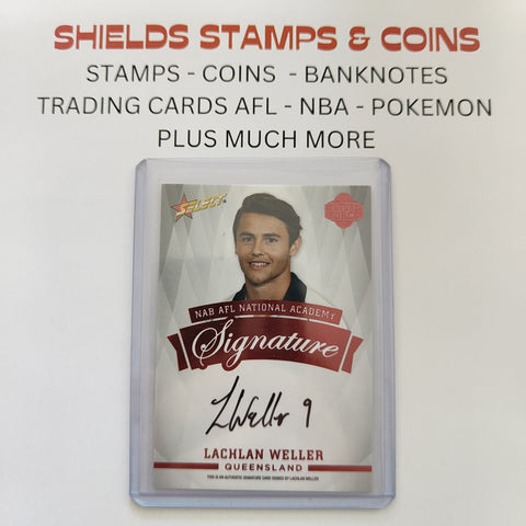2014 Select Future Force NAB National Academy Red Signature Lachlan Weller Fremantle 115/200