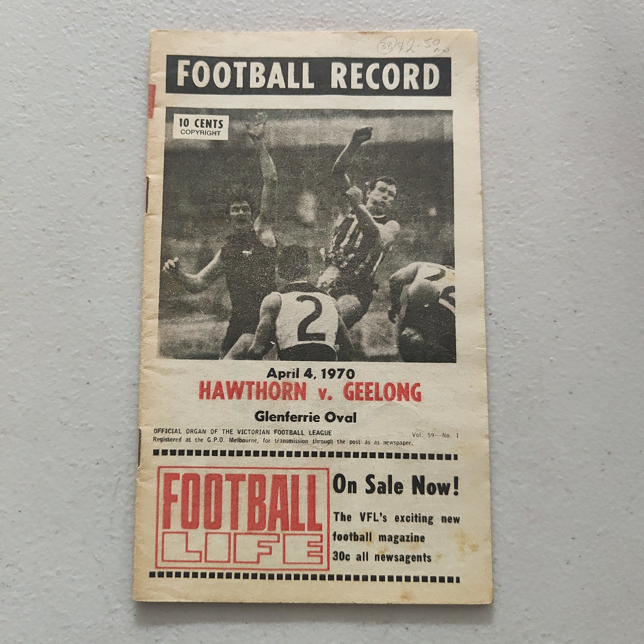 VFL 1970 April 4 Hawthorn v Geelong Football Record