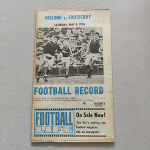 VFL 1970 May 9 Geelong v Footscray Football Record