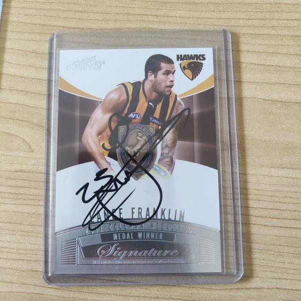 2012 Select Eternity Coleman Medal Winner Signature Lance Franklin Hawthorn No.109/200