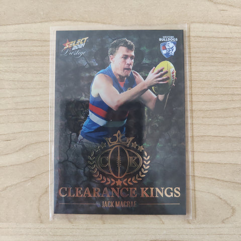 2021 AFL Select Prestige Clearance Kings Jack Macrae Western Bulldogs JUMPER NUMBER No.011/120