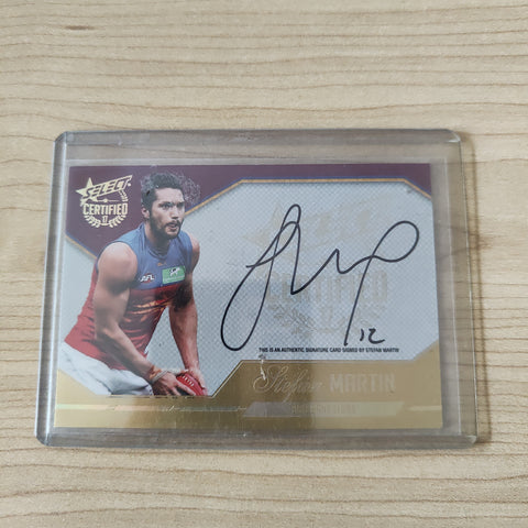 2017 Select Certified Signature Stephen Martin Brisbane No.011/240