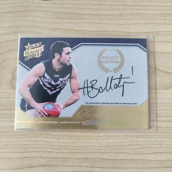 2015 Select Honours 2 Select Certified Signature Hayden Ballantyne Fremantle No.147/400