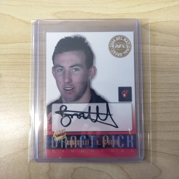 2004 Select Conquest Draft Pick Signature Brock McLean Melbourne No.477/700
