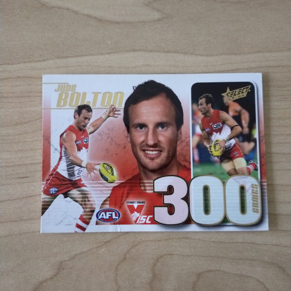 2013 Select 300 Game Case Card Jude Bolton Sydney