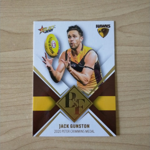 2021 AFL Select Footy Stars Best & Fairest Jack Gunston Hawthorn