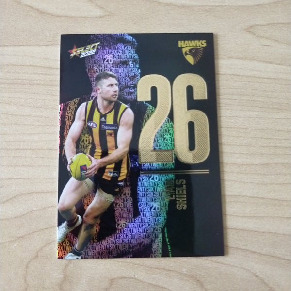 2022 AFL Footy Stars Numbers Midnight Liam Shiels Hawthorn 071/130