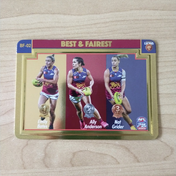 2023 Teamcoach AFLW Gold Best & Fairest Brisbane BF-02