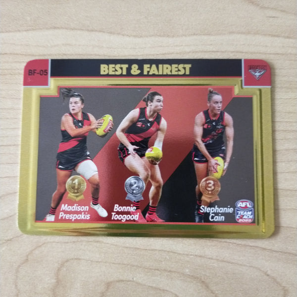 2023 Teamcoach AFLW Gold Best & Fairest Essendon BF-05