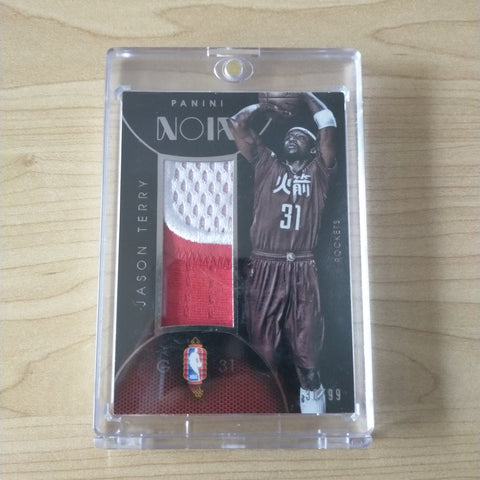 2014-15 Panini Noir Chinese New Year Jersey Jason Terry Rockets 30/99 NBA Basketball Card