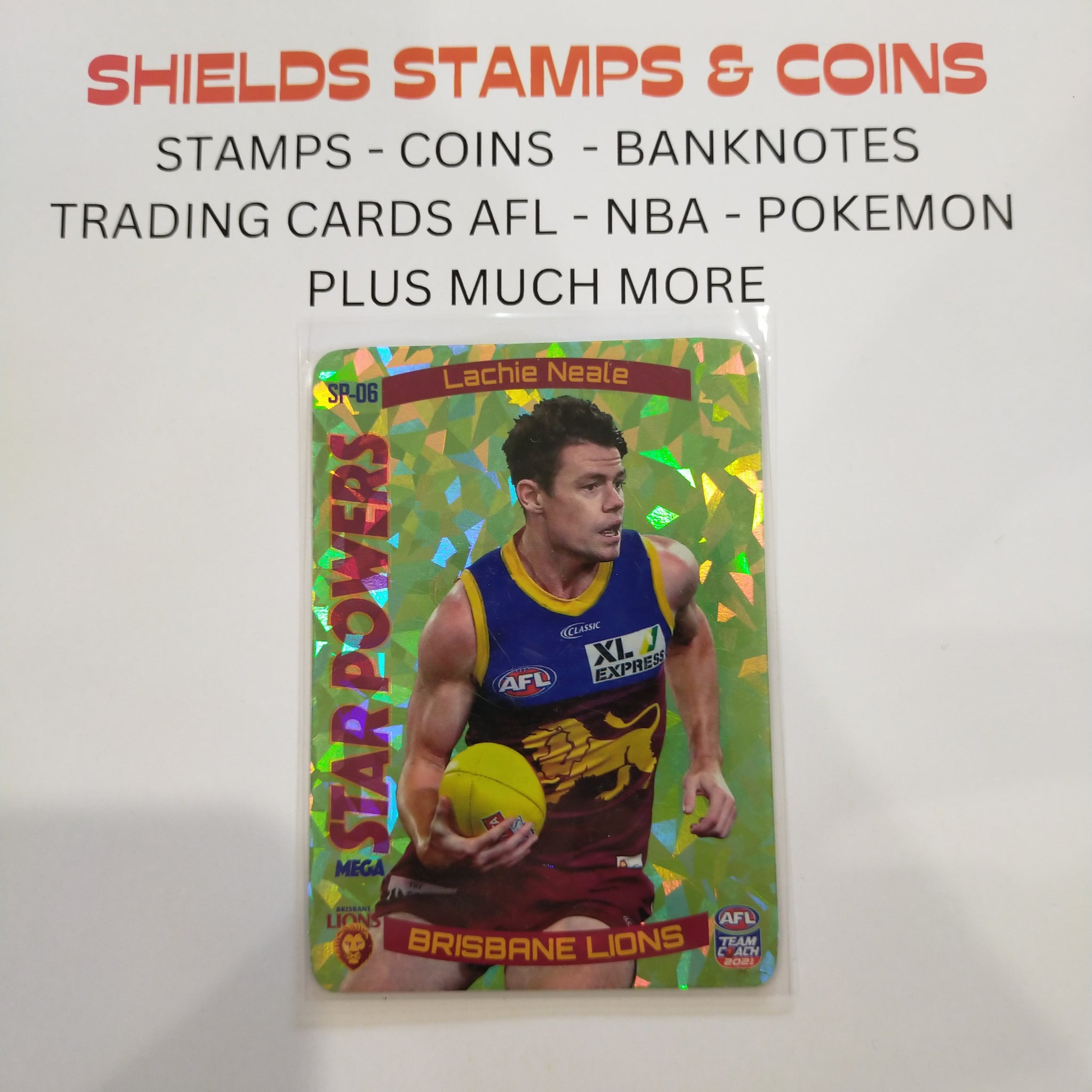 2021 AFL Teamcoach Green Star Powers Lachie Neale Brisbane SP-06