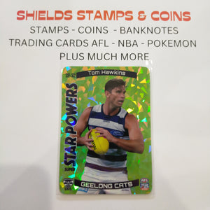 2021 AFL Teamcoach Green Star Powers Tom Hawkins Geelong SP-32