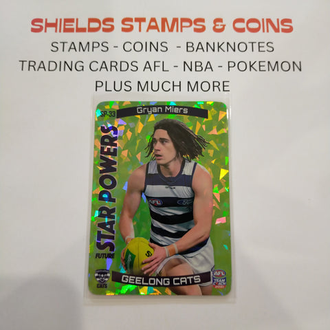 2021 AFL Teamcoach Green Star Powers Gryan Miers Geelong SP-33