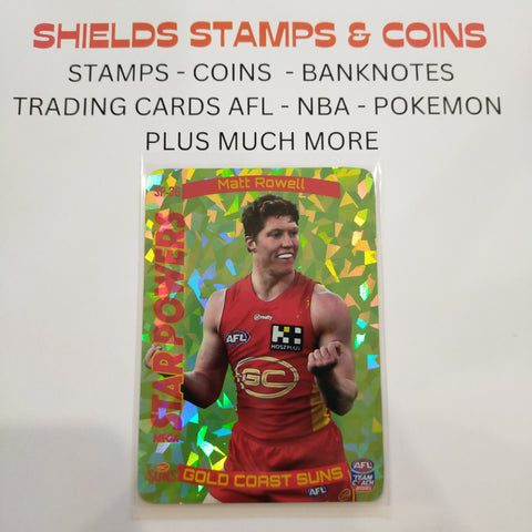2021 AFL Teamcoach Green Star Powers Matt Rowell Gold Coast SP-36