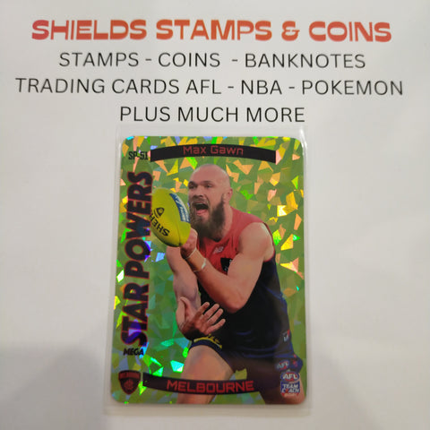 2021 AFL Teamcoach Green Star Powers Max Gawn Melbourne SP-51