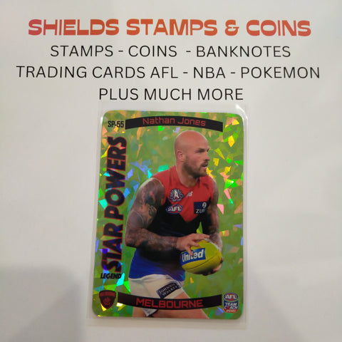 2021 AFL Teamcoach Green Star Powers Nathan Jones Melbourne SP-55