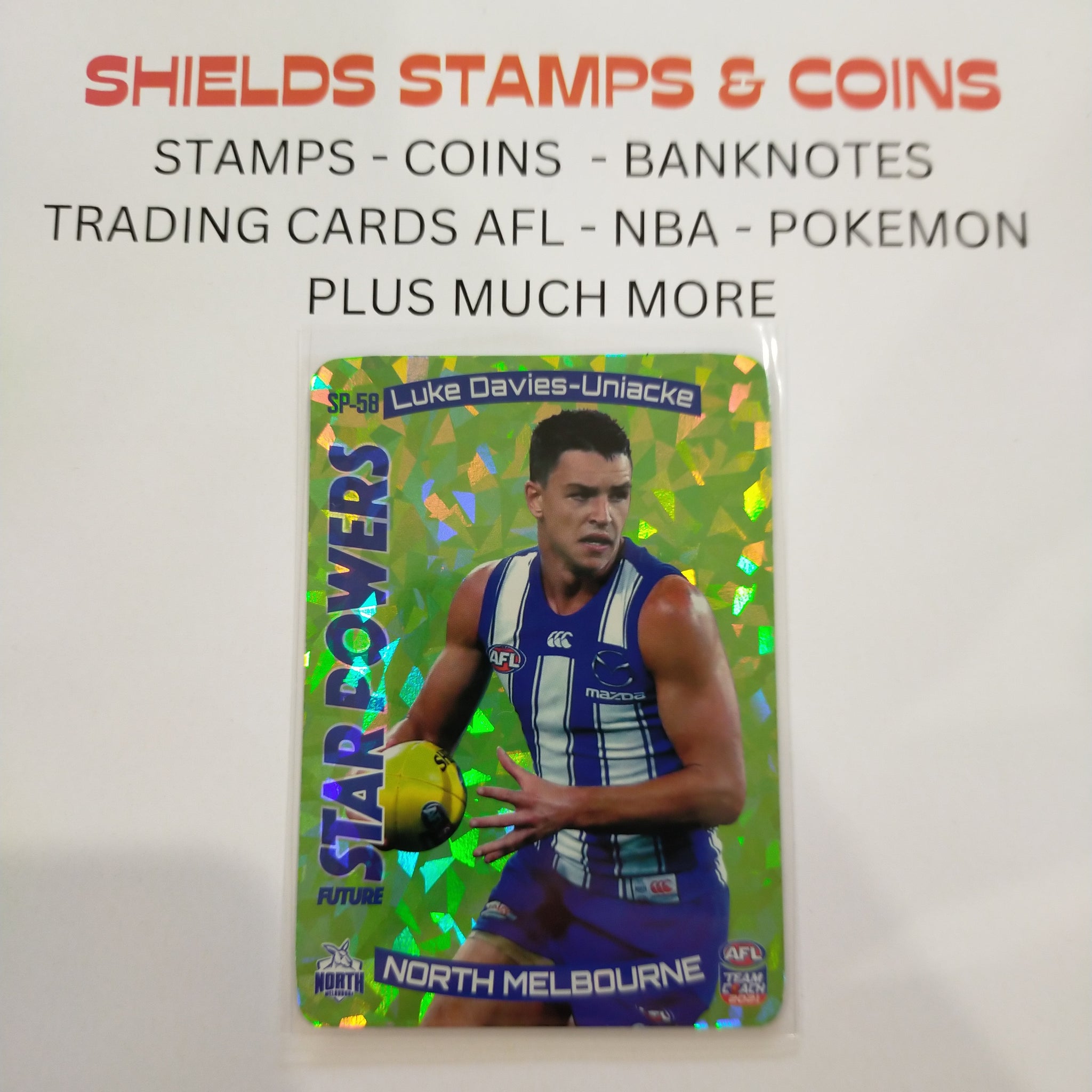 2021 AFL Teamcoach Green Star Powers Luke Davies-Uniacke North Melbourne SP-58