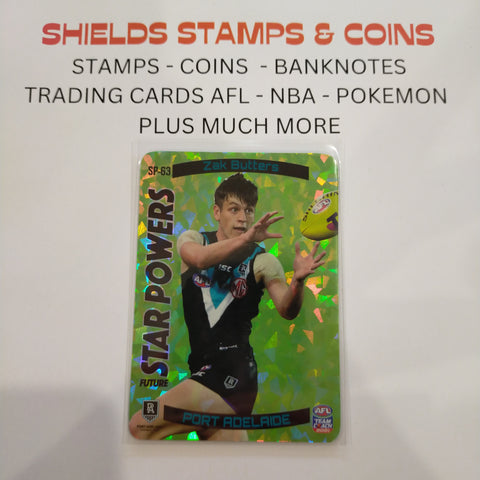 2021 AFL Teamcoach Green Star Powers Zak Butters Port Adelaide SP-63