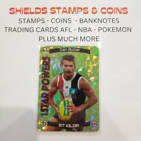 2021 AFL Teamcoach Green Star Powers Dan Butler St Kilda SP-72