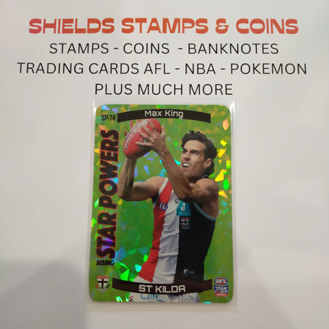 2021 AFL Teamcoach Green Star Powers Max King St Kilda SP-74