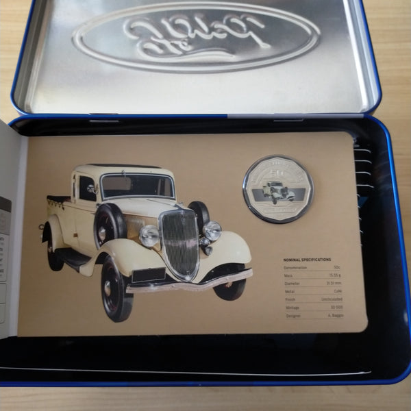 2017 Royal Australian Mint 50c Ford Car Collection of 12 Coins in Tin