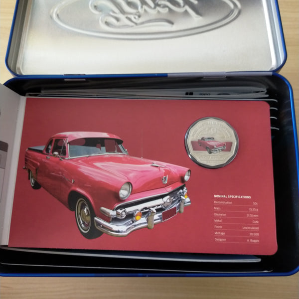 2017 Royal Australian Mint 50c Ford Car Collection of 12 Coins in Tin