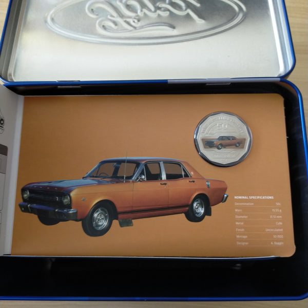 2017 Royal Australian Mint 50c Ford Car Collection of 12 Coins in Tin