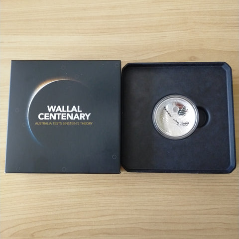 Australia 2022 RAM $5 Wallal Centenary Tests Einstein's Theory 1 oz Silver Domed Proof Coin