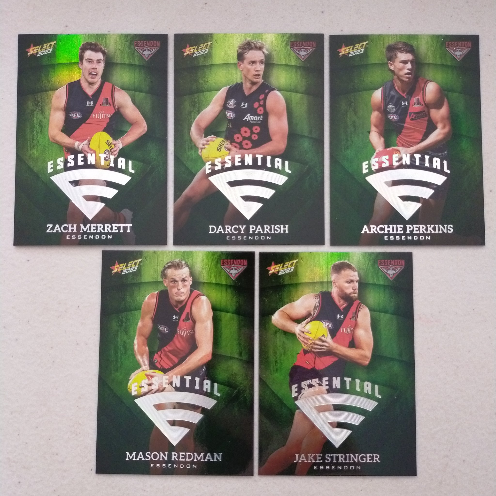 2023 Select Footy Stars Green Essential Team Set Essendon 104/250