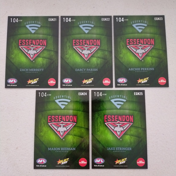 2023 Select Footy Stars Green Essential Team Set Essendon 104/250