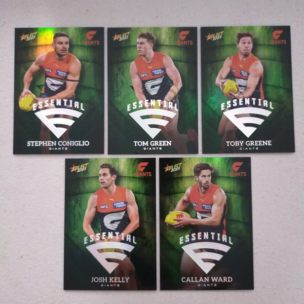 2023 Select Footy Stars Green Essential Team Set GWS 166/250