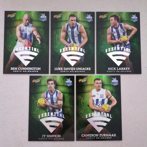 2023 Select Footy Stars Green Essential Team Set North Melbourne 191/250
