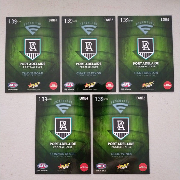 2023 Select Footy Stars Green Essential Team Set Port Adelaide 139/250