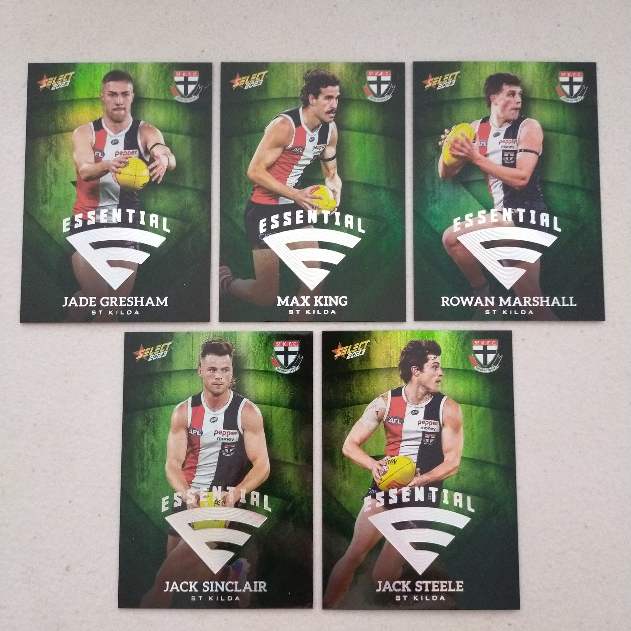 2023 Select Footy Stars Green Essential Team Set St Kilda 146/250