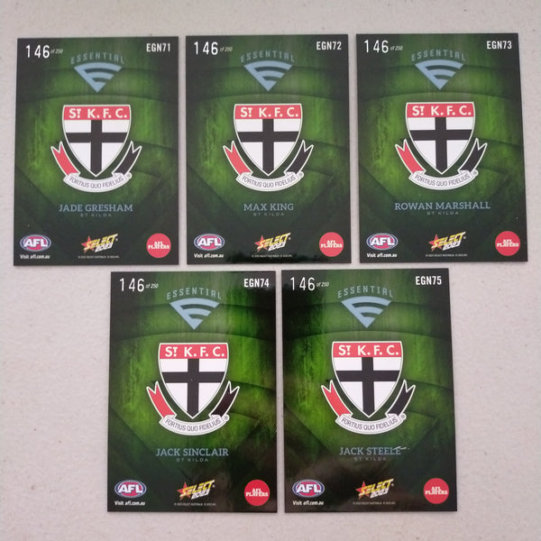 2023 Select Footy Stars Green Essential Team Set St Kilda 146/250