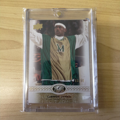2011 Upper Deck All Time Greats LeBron James St Vincent St Mary NBA Basketball Card 15/50